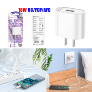 Power Charger Hoco C109 QC3.0 Single Port - ឆ្នាំងសាក ខ្វីកឆាច ហូកូ C109 QC3.0 រុន 1
