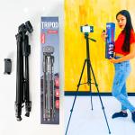 Holder Stand Tripod NeePho NP-3180s 1.36m+Remote - ជើងត្រៃផត NeePho NP-3180s កំពស់1.36ម មានតេឡេ
