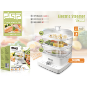 DSP electric steamer 12L KA-5015 - ម៉ាស៊ីនចំហុយម្ហូប 12L KA-5015