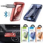 Car Bluetooth AUX hoco E66 Transparent - ប្លូធូឡាន AUX បញ្ជូនសំលេង E66 សំបកថ្លា