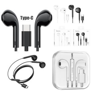 Earphone Wire Type-C hoco M101 Crystal - កាសខ្សែ Type C  ហូកូ M101 Crystal