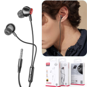 Earphone Wire 3.5mm XO EP58 Mommy Slanted In-Ear - កាសខ្សែ XO EP58 Mommy Slanted In-Ear ឌុយមូល