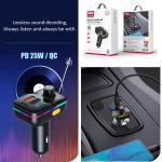 Car Bluetooth FM transmitter XO BCC09 PD25W+QC - ប្លូធូឡាន FM បញ្ជូនសំលេង XO BCC09 PD25W+QC