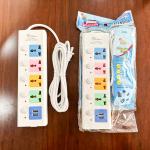 Power Strip 4Socket 2USB 3M LH-345U - ព្រីភ្លើង 4រុនភ្លើង និង 2រុនសាកថ្ម 3ម៉ែត LH-345U