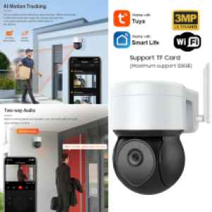 Camera Bullet  360° Wifi 3M SECTEC ST-425C Tuya - កាមេរ៉ាសុវត្ថិភាព 360 SECTEC ST-425C-3M
