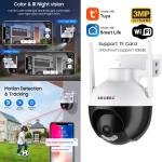 Camera Bullet  360° Wifi 3M SECTEC ST-593 Tuya - កាមេរ៉ាសុវត្ថិភាព 360 SECTEC ST-593-3M