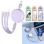 Cable Charger 3in1 hoco X78 (Micro+iPhone+Type-C) - ខ្សែសាករឡូ ហូកូ X78 ថាយស៊ី+ម៉ាយក្រូ+អាយហ្វូន