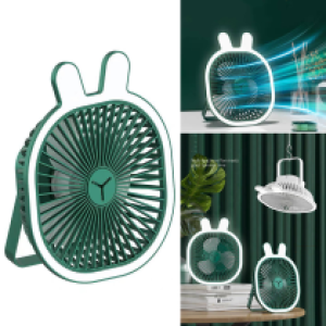 Fan Rechargeable Wall Hanging Rabbit - កង្ហាសាកភ្លើង ដាក់លើតុ និងភ្ជួជញ្ជាំង រូបទន្សាយ