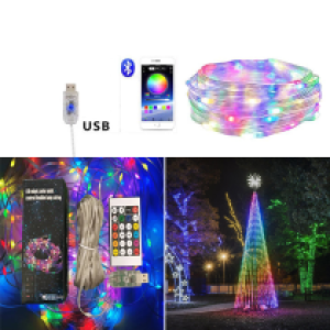 USB Lamp LED String Dot RGB 15M  - អំពូល​ USB LED ខ្សែ ប្រវែង 15ម៉ែត
