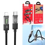 Cable Charger Transparent hoco U116 PD TypeC to iPhone 1.2m - ខ្សែសាក ហូកូ​ U116 ថ្លា PD iPhone 1.2m