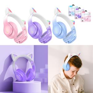 Headset Wire HOCO W42 Cat ears - កាស់ក្តោបត្រជៀក ហូកូ W42 ត្រជៀកឆ្មា