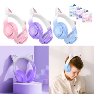 Headset Wire HOCO W42 Cat ears - កាស់ក្តោបត្រជៀក ហូកូ W42 ត្រជៀកឆ្មា