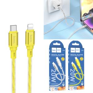 Cable Charger hoco X98 PD(Type-C to iPhone) - ខ្សែសាកស៊ីលីខូន PD ហូកូ​ X98 អាយហ្វូន 1.2m