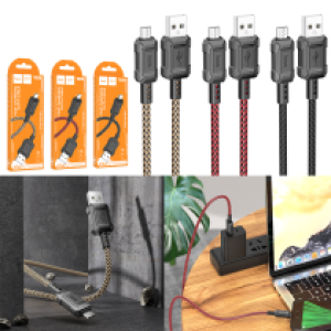 Cable Charger hoco X94 Micro - ខ្សែសាកជ័រទន់ ហូកូ X94 Micro