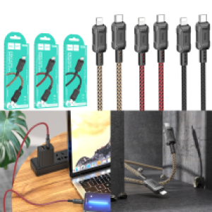 Cable Charger hoco X94 PD 20W iPhone - ខ្សែសាកជ័រទន់ ហូកូ X94 PD Type C- iPhone