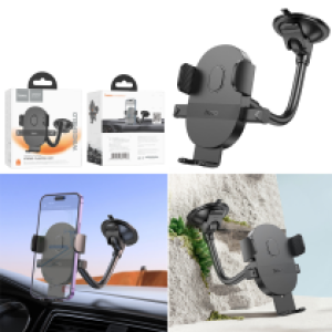 Holder Car hoco H20 Mighty one-button - ជើងចាប់ទូរសព្ទ័ ជាប់កញ្ចក់ឡាន ហូកូ​ H20 ផ្ដេកនិងបញ្ឈរ