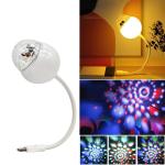 LED Club light Mini Snow man magic ball - អំពូលក្លឹប បាល់វេទមន្តបុរសព្រិលUSB 5V