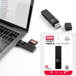 Card Reader 2in1 XO DK05A(SD+Micro SD) - ប្រអប់ កាតមេម៉ូរី 2in1 XO DK05A(SD+Micro SD)