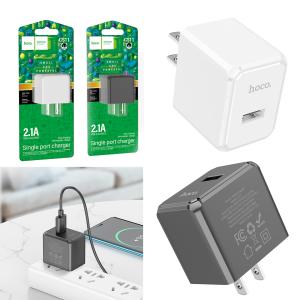 Power Charger hoco CS11 2.1A single port  - ឆ្នាំងសាក​ ហូកូ CS11 រុនសាកមួយ 2.1A