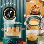 Bird nest stew cooker pot glass 1.5L - ឆ្នាំងចំហុយទឹកត្រចៀកកាំកែវថ្ម​​ 1.5L