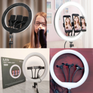LED Selfie Ring Live 14"36cm 3Clip M36E - អំពូលមូល ស៊ែលហ្វីM36E ក្រចាប់3 ទំហំ36cm