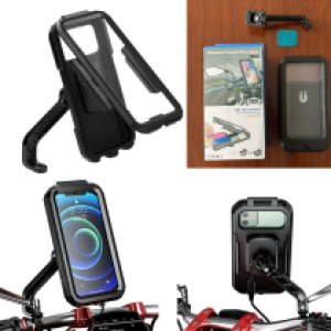 Holder Bicycle/Moto Mirror Handle Waterproff Case M3A - ជើងចាប់ទូរសព្ទ័ ជាមួយកញ្ចក់ម៉ូតូ ការពារទឹក M3A
