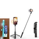 Selfie Stick Tripod Bluetooth Remote B10S LED Flash - ជើងត្រៃផត ដងថតប្លូធូសតេឡេB10S 2ភ្លើងផ្លាស់