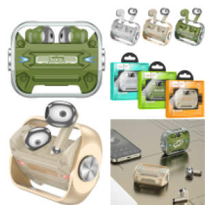 Earphone Bluetooth TWS hoco EW55 Trendy - កាសប្ល៊ូធូស មួយគូ ហូកូ EW55 Trendy