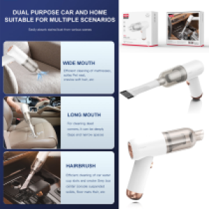Car Vacuum mini XO CZ007 rechargeable - ម៉ាស៊ីនប៉ូមធូលី យួដៃ XO CZ007 ប្រើថ្ម