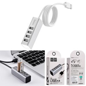 HUB USB hoco HB1(USB to 4USB) - ដុំបំបែក USB ហូកូ HB1(USB to 4USB)