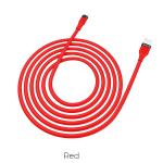 Cable Charger Hoco U72 iphone 1.2m - ខ្សែសាកស្រោបក្រណាត់ ហូកូ​ U72 អាយហ្វូន