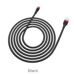 Cable Charger Hoco U72 iphone 1.2m - ខ្សែសាកស្រោបក្រណាត់ ហូកូ​ U72 អាយហ្វូន
