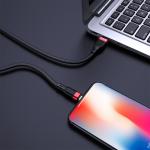 Cable Charger Hoco U72 iphone 1.2m - ខ្សែសាកស្រោបក្រណាត់ ហូកូ​ U72 អាយហ្វូន