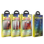 Cable Charger Hoco U72 iphone 1.2m - ខ្សែសាកស្រោបក្រណាត់ ហូកូ​ U72 អាយហ្វូន