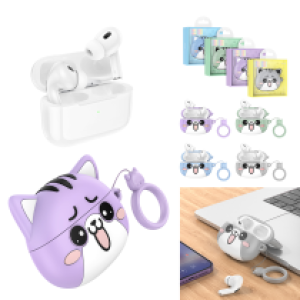 Earphone Bluetooth TWS hoco EW48 cat - កាសប្ល៊ូធូស មួយគូ ហូកូ EW48 cat