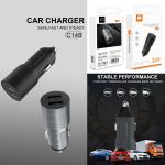 Power Car Charger WUW C148 2.4A - ឆ្នាំងសាកក្នុងឡាន WUW C148 2.4A