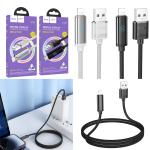Cable Charger hoco U127 iPhone - ខ្សែសាកជ័រ ភ្លើងពណ៌ hoco U127 iPhone