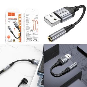 Converter USB to AUX 3.5 Audio hoco LS36 - ឌុយបំលែង USB ទៅមូល AUX 3.5 ហូកូ LS36