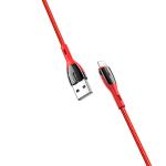 Cable Charger Hoco U89 iphone 1.2m - ខ្សែសាកស្រោបក្រណាត់ ហូកូ​ U89 អាយហ្វូន