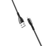 Cable Charger Hoco U89 iphone 1.2m - ខ្សែសាកស្រោបក្រណាត់ ហូកូ​ U89 អាយហ្វូន