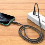 Cable Charger Hoco U89 iphone 1.2m - ខ្សែសាកស្រោបក្រណាត់ ហូកូ​ U89 អាយហ្វូន