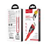 Cable Charger Hoco U89 iphone 1.2m - ខ្សែសាកស្រោបក្រណាត់ ហូកូ​ U89 អាយហ្វូន