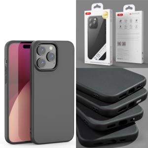 Case Black XO-K02 iPhone 15 ProMax - ស្រោមជ័រថ្លា XO-K02 iPhone 15 Pro Max