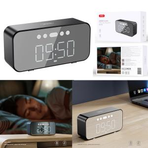 Speaker Bluetooth XO F41 Mirror Clock - បាស់ប្ល៊ូធូសប្រើថ្ម អ៊ិចអូ F41 នាឡិការ កញ្ចក់
