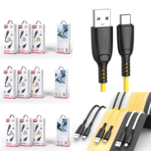 Cable Charger silicone XO NB245 TypeC - ខ្សែសាកស៊ីលីខុន XO​ NB245 Type-C 1ម៉ែត