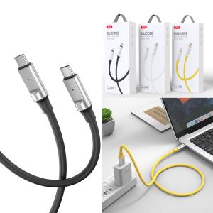 Cable Charger Silicone NB-Q252B PD60W(TypeC to TypeC) - ខ្សែសាក ស៊ីលីខុន NB-Q252B 27វ៉ាត់ (Type-C-Type-C)