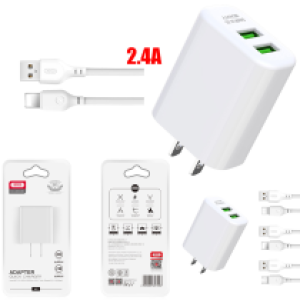 Power Charger XO L85C 2.4A Set iPhone - ឆ្នាំងសាក XO L85C 2.4A ដុំសាក ឈុត iPhone