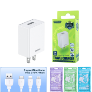 Power Charger Remax RP-U95 2.4A Single Port - ឆ្នាំងសាក​ Remax RP-U95 2.4A រុនមួយ