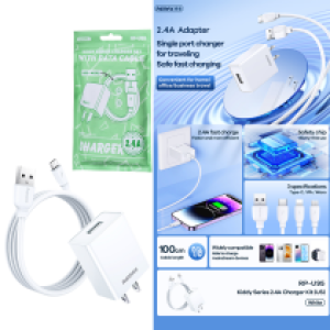 Power Charger Remax RP-U95 2.4A Set Micro - ឆ្នាំងសាក​ Remax RP-U95 2.4A ឈុត Micro