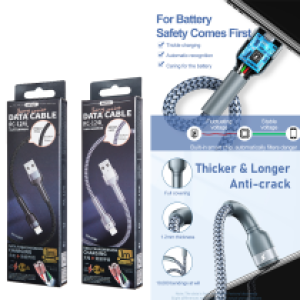 Cable Charger REMAX RC-124 2.4A iPhone - ខ្សែសាក REMAX RC-124 ក្បាល Lightning